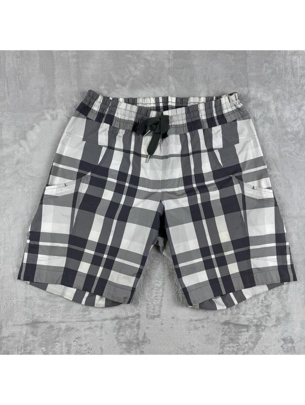 Lululemon Women Plaid Shorts Checkered Foxy Pockets Size 10 Casual Summer Preppy